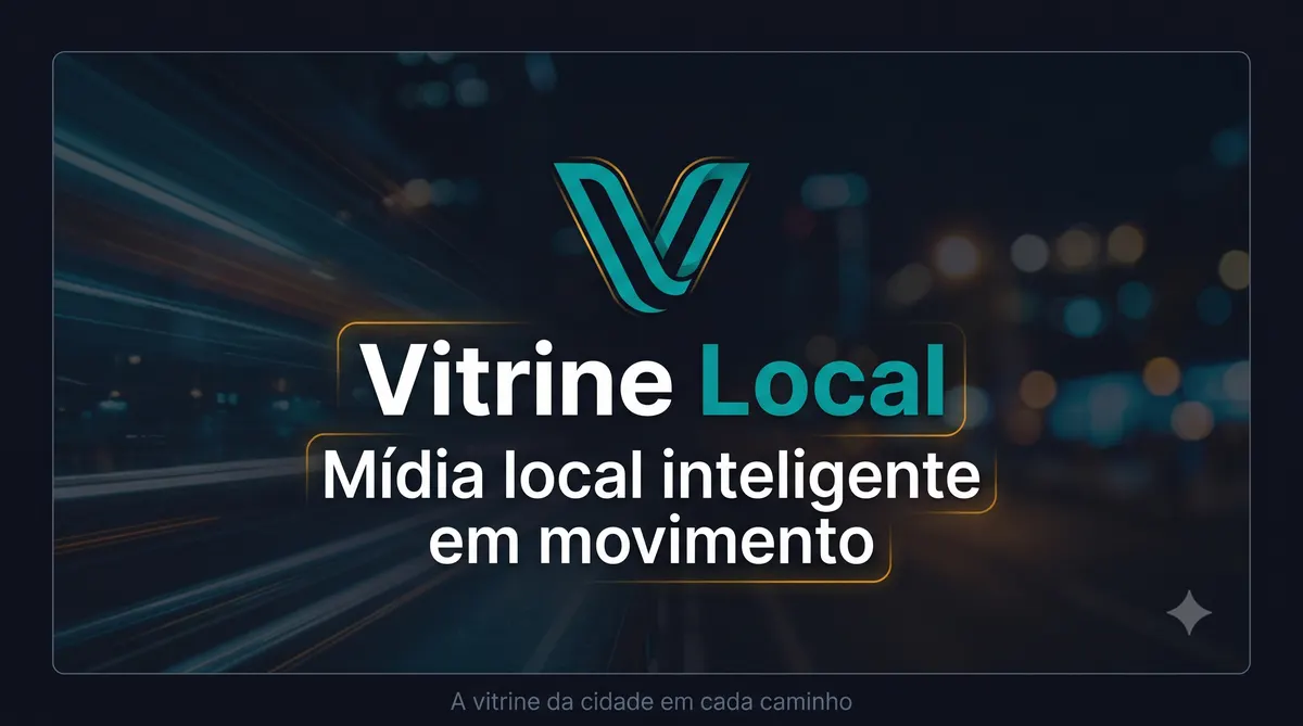 Vitrine Local — mídia local inteligente em movimento